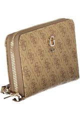 GUESS JEANS WOMEN'S BEIGE WALLET