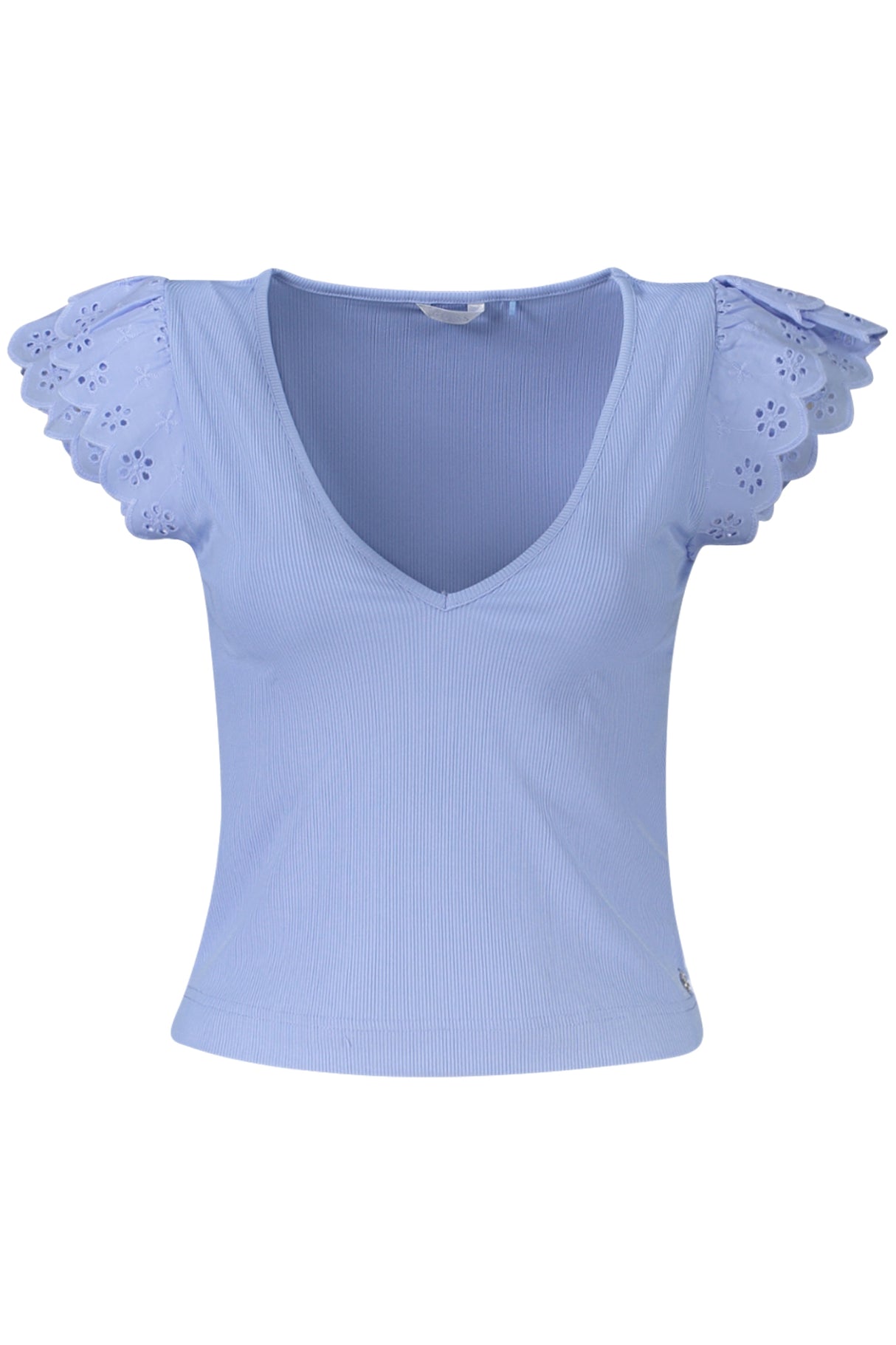 GUESS JEANS WOMEN'S SHORT-SLEEVED T-SHIRT, BLUE