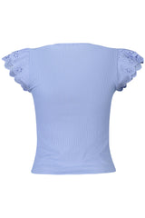 GUESS JEANS WOMEN'S SHORT-SLEEVED T-SHIRT, BLUE