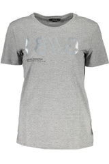 GUESS JEANS SHORT SLEEVE T-SHIRT WOMEN GREY
