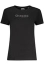 GUESS JEANS SHORT SLEEVE T-SHIRT WOMEN BLACK
