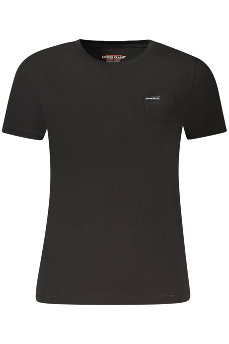 GUESS JEANS SHORT SLEEVE T-SHIRT WOMEN BLACK