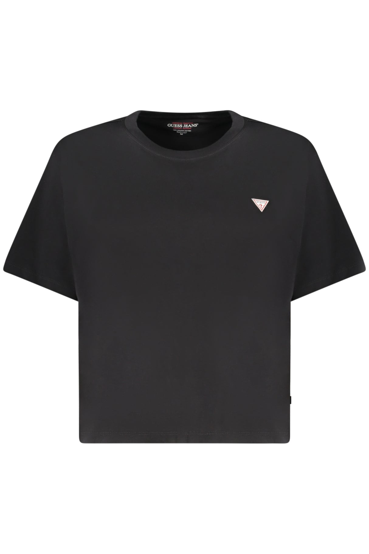 GUESS JEANS WOMEN'S SHORT-SLEEVED T-SHIRT BLACK