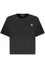 GUESS JEANS WOMEN'S SHORT-SLEEVED T-SHIRT BLACK