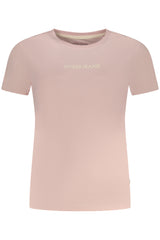 GUESS JEANS WOMEN'S SHORT SLEEVE T-SHIRT PINK
