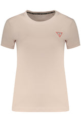 GUESS JEANS WOMEN'S SHORT SLEEVE T-SHIRT PINK