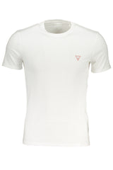 GUESS JEANS WHITE MEN'S SHORT SLEEVED T-SHIRT