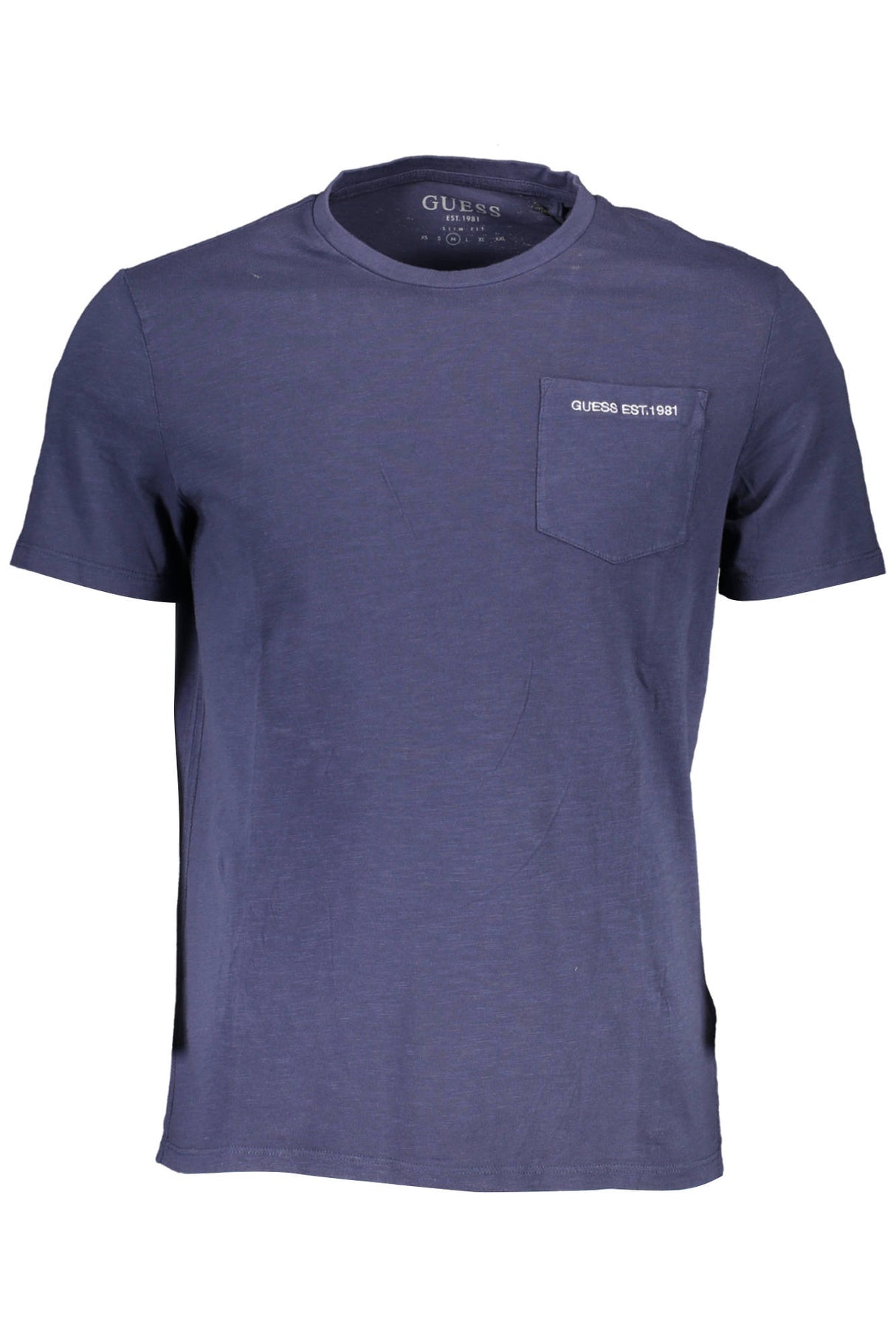 GUESS JEANS SHORT SLEEVE T-SHIRT MEN BLUE