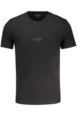 GUESS JEANS SHORT SLEEVE T-SHIRT MEN BLACK