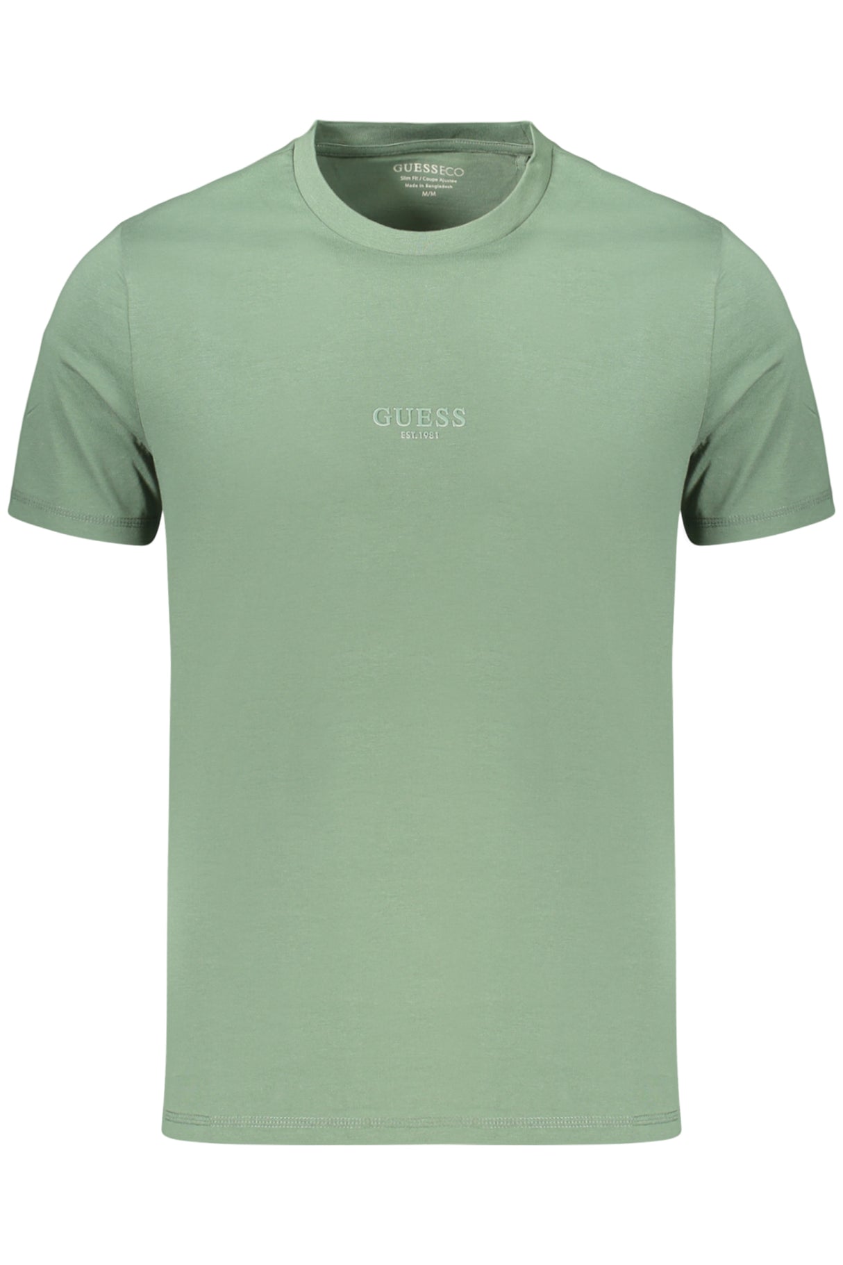GUESS JEANS MEN'S SHORT-SLEEVED T-SHIRT GREEN