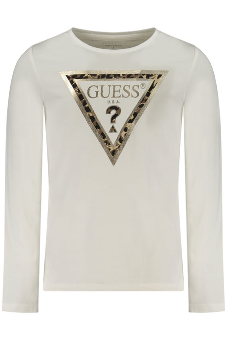 GUESS JEANS LONG-SLEEVED T-SHIRT FOR GIRLS, WHITE