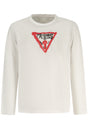 GUESS JEANS LONG-SLEEVED T-SHIRT FOR CHILDREN, WHITE