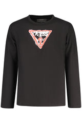 GUESS JEANS LONG-SLEEVED T-SHIRT FOR KIDS, BLACK