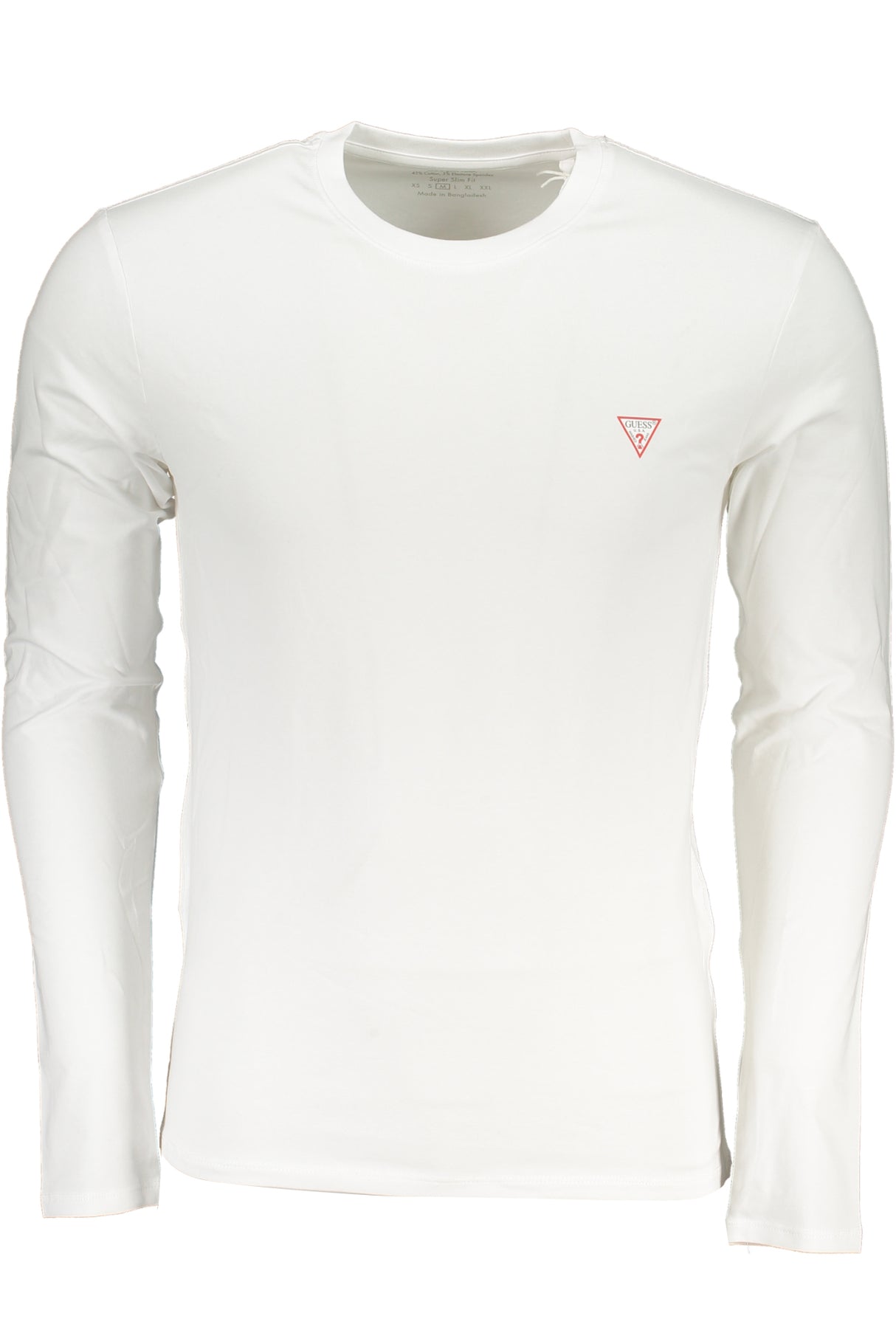 GUESS JEANS MEN'S LONG SLEEVE T-SHIRT WHITE