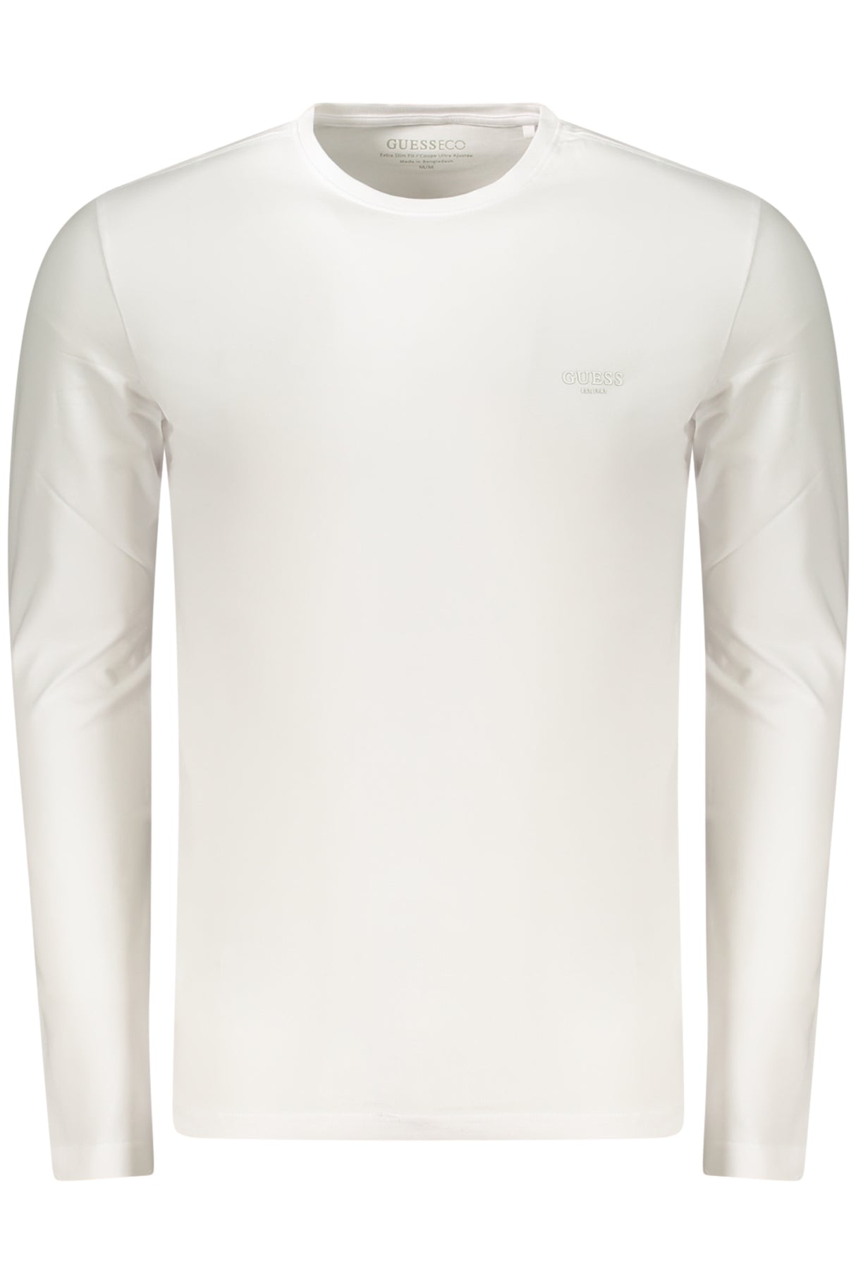 GUESS JEANS MEN'S LONG-SLEEVED T-SHIRT WHITE