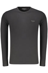 GUESS JEANS MEN'S LONG-SLEEVED T-SHIRT BLACK