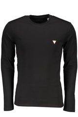 GUESS JEANS MEN'S LONG SLEEVE T-SHIRT BLACK