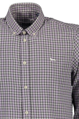 HARMONT & BLAINE LONG SLEEVE SHIRT MEN PURPLE