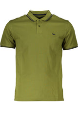 HARMONT & BLAINE GREEN MEN'S SHORT SLEEVED POLO SHIRT