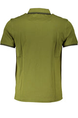 HARMONT & BLAINE GREEN MEN'S SHORT SLEEVED POLO SHIRT