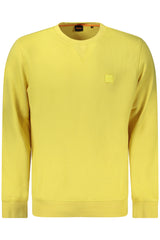 HUGO BOSS MEN'S ZIP-UP SWEATSHIRT YELLOW