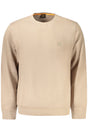 HUGO BOSS MEN'S ZIP-FREE SWEATSHIRT BROWN