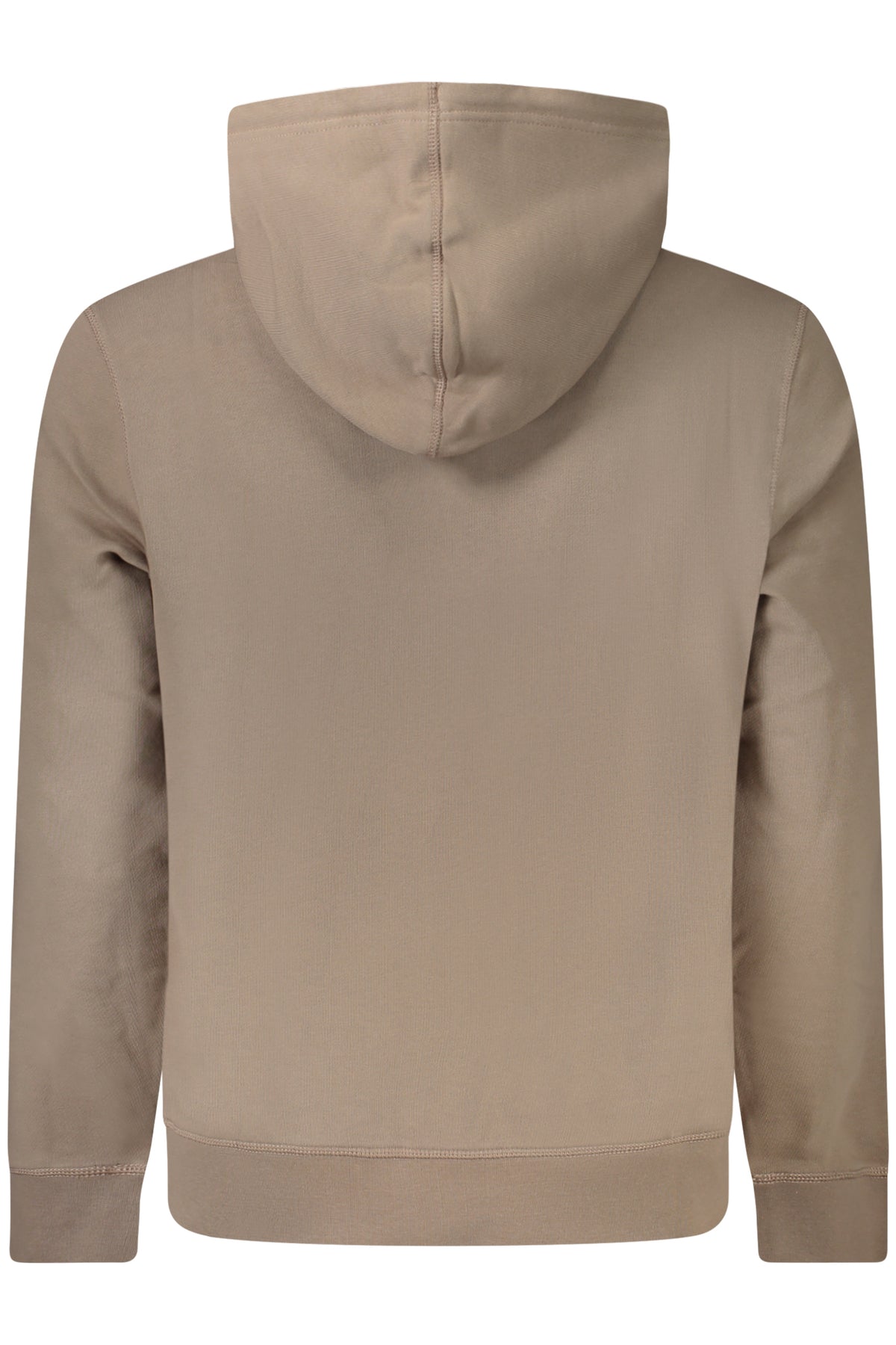 HUGO BOSS MEN'S ZIP-FREE SWEATSHIRT BROWN