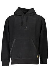 HUGO BOSS MEN'S BLACK ZIPLESS SWEATSHIRT