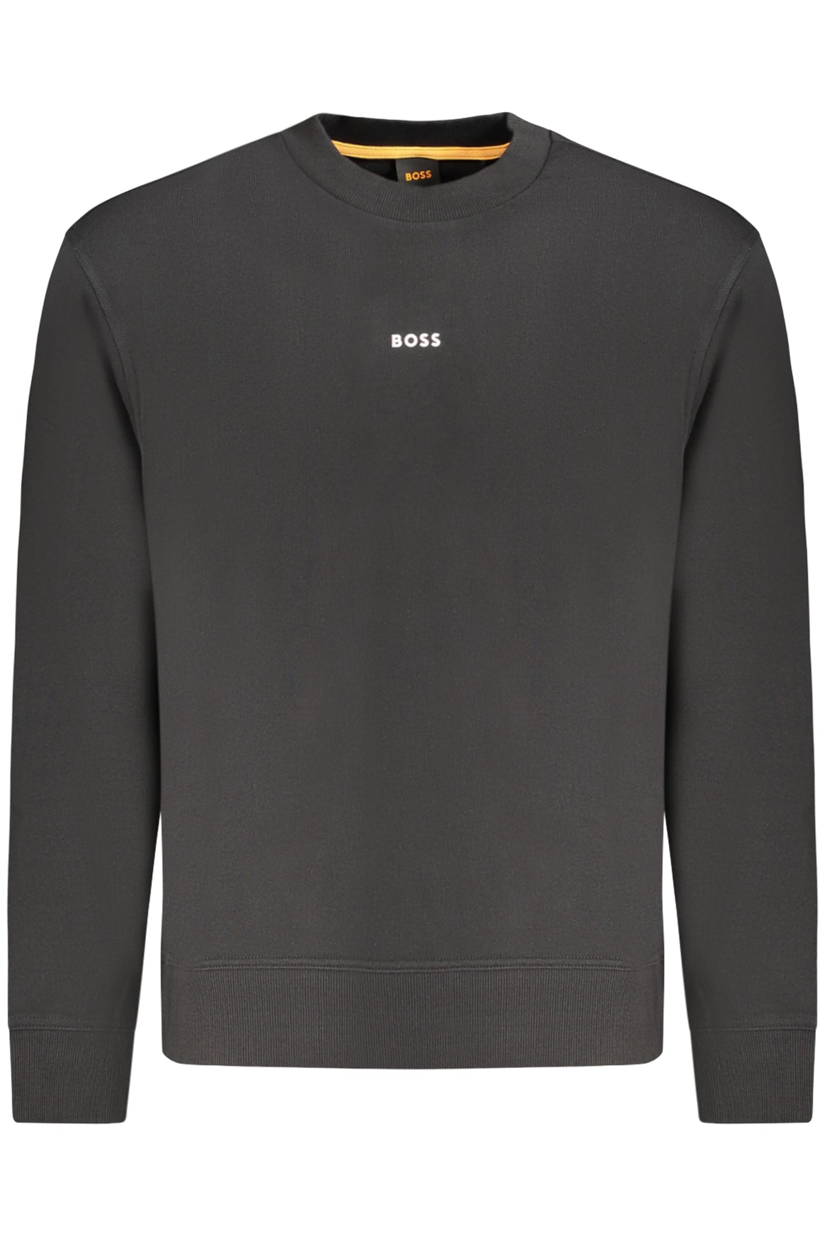HUGO BOSS MEN'S BLACK ZIP-UP SWEATSHIRT