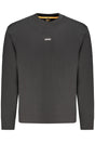 HUGO BOSS MEN'S BLACK ZIP-UP SWEATSHIRT