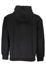 HUGO BOSS MEN'S BLACK ZIPLESS SWEATSHIRT