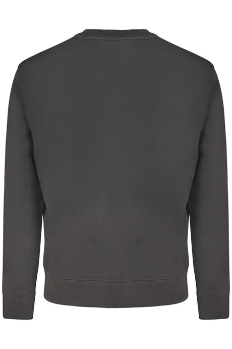 HUGO BOSS MEN'S BLACK ZIP-UP SWEATSHIRT