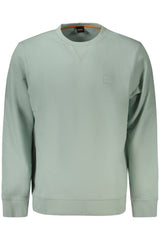 HUGO BOSS MEN'S ZIP-UP SWEATSHIRT, GREEN