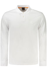HUGO BOSS LONG SLEEVE POLO MEN WHITE