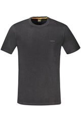 HUGO BOSS MEN'S SHORT SLEEVE T-SHIRT BLACK