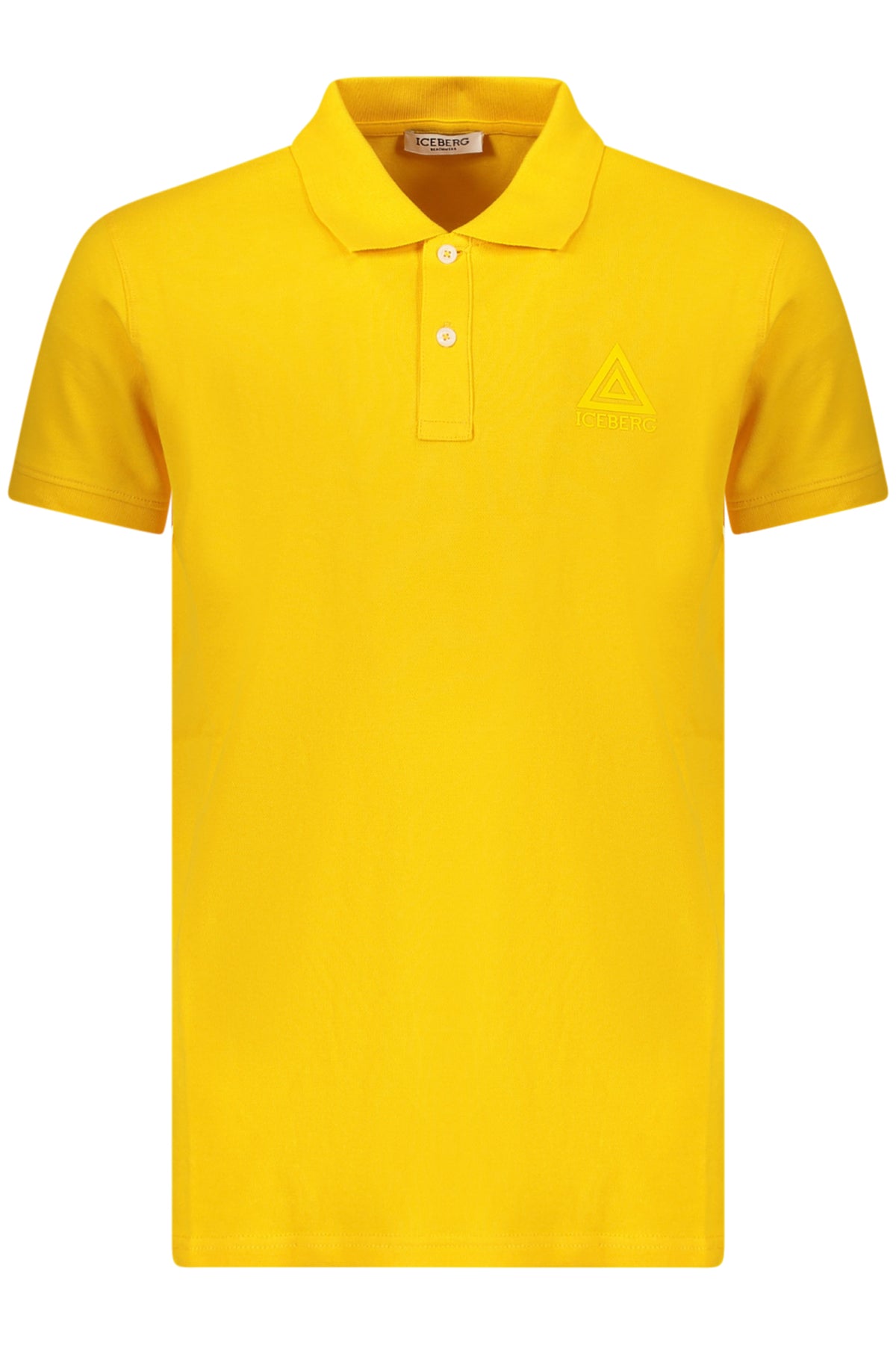 ICEBERG MEN'S SHORT-SLEEVE POLO SHIRT YELLOW
