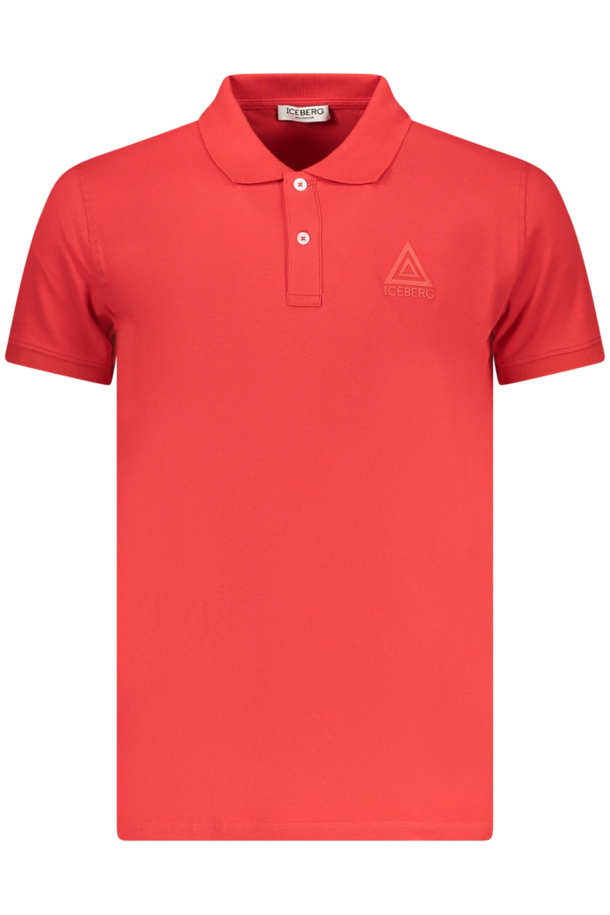 ICEBERG MEN'S SHORT-SLEEVED POLO SHIRT, RED