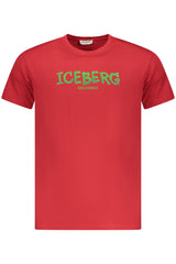 ICEBERG MEN'S SHORT-SLEEVED T-SHIRT, RED