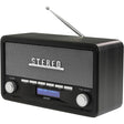 Denver DAB-18DGR FM Radio with Bluetooth, Alarm, Aux In (Works by Mains or 4xC Batteries)