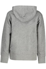 JORDAN KIDS' GREY ZIP-UP SWEATSHIRT