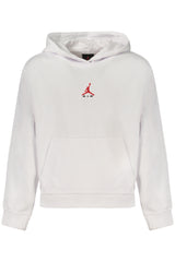 JORDAN KIDS' WHITE ZIP-UP SWEATSHIRT