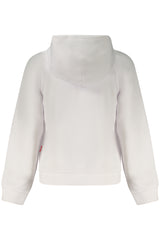 JORDAN KIDS' WHITE ZIP-UP SWEATSHIRT