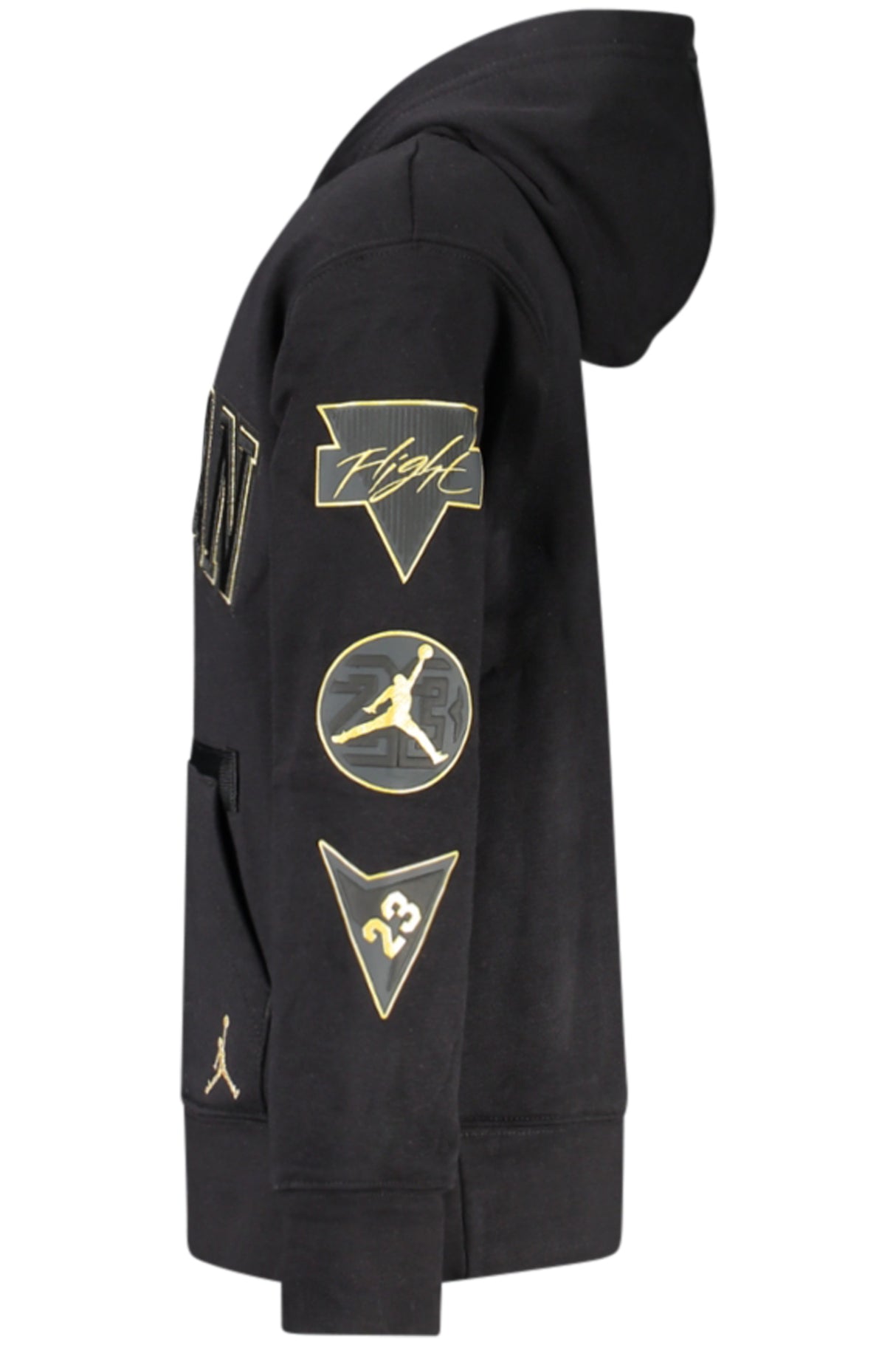JORDAN MEN'S BLACK ZIP-UP SWEATSHIRT