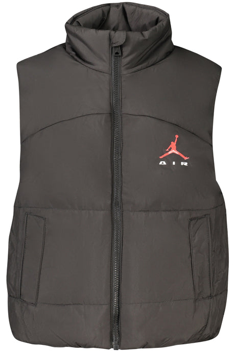 JORDAN BLACK SLEEVELESS JACKET FOR KIDS