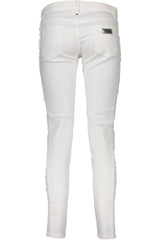 JUST CAVALLI WOMEN'S WHITE TROUSERS