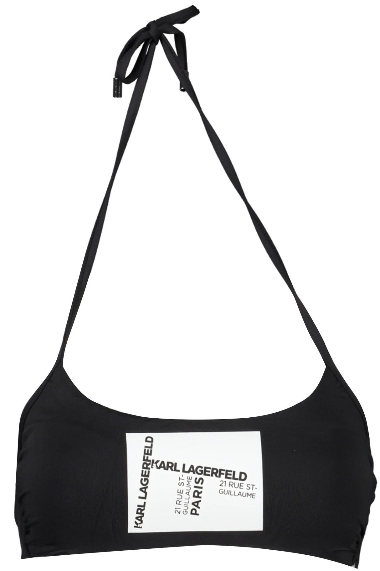 KARL LAGERFELD BEACHWEAR SWIMSUIT TOP WOMEN BLACK
