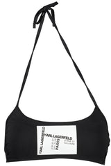 KARL LAGERFELD BEACHWEAR SWIMSUIT TOP WOMEN BLACK