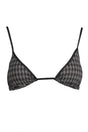 KARL LAGERFELD BEACHWEAR SWIMSUIT PARTS ABOVE WOMAN BLACK