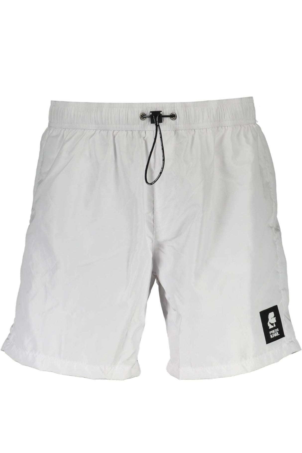 KARL LAGERFELD BEACHWEAR SWIMSUIT BOTTOM MEN WHITE