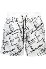 KARL LAGERFELD BEACHWEAR SWIMSUIT BOTTOM MEN WHITE